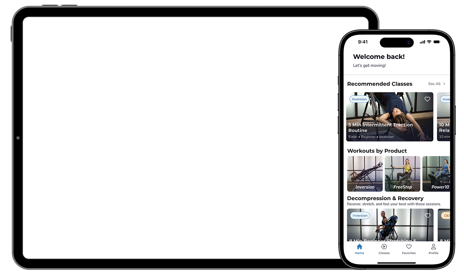 Teeter Move App on Phone and Tablet