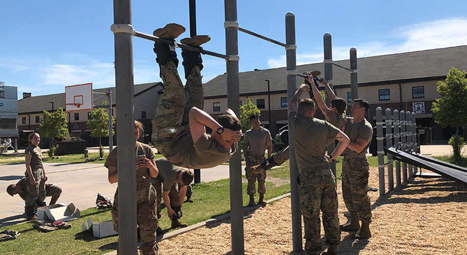 Teeter Trains Army Inversion