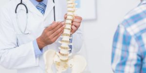 Doctor with a spine.