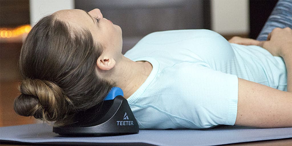 Neck restore on a mat.