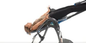 Rylie on an inversion table.