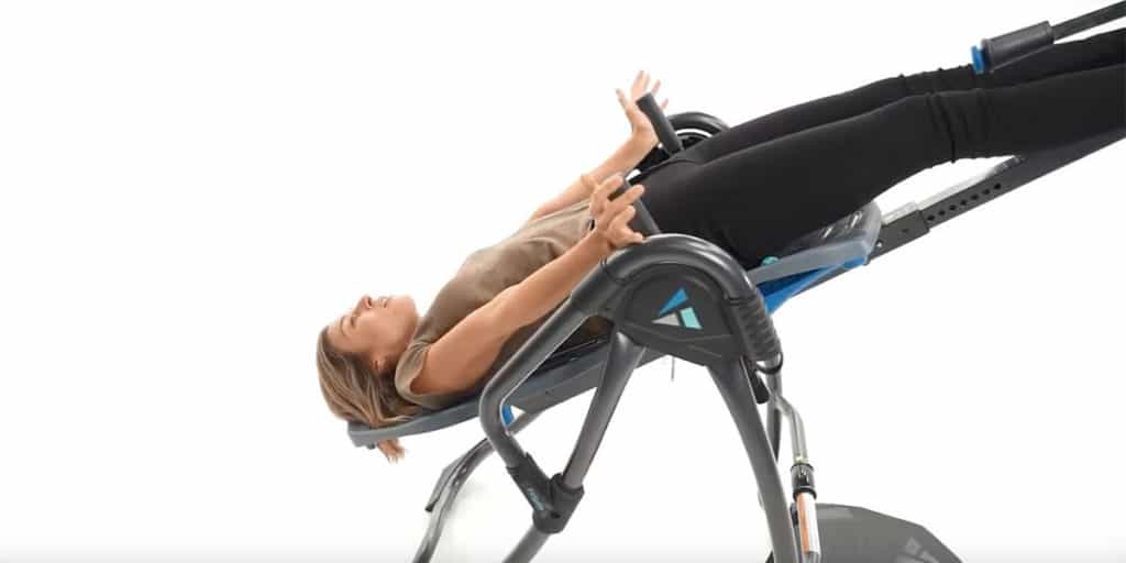 Rylie on an inversion table.
