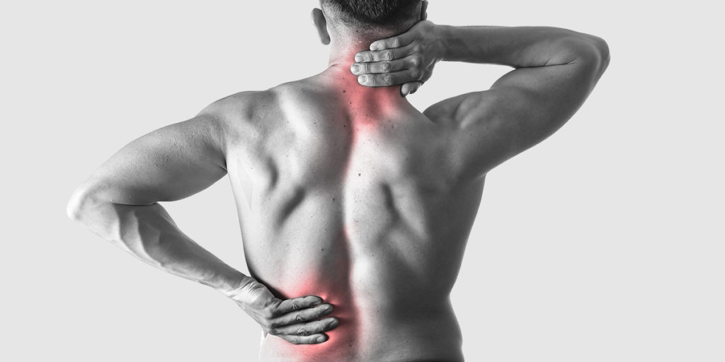 Pain areas with Facet Syndrome.
