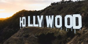 Hollywood sign.