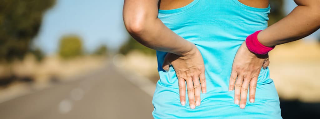 Runner with back pain.