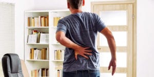 Man with spinal stenosis.