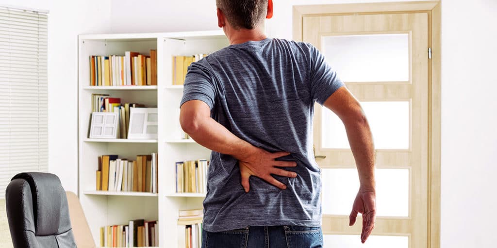 Man with spinal stenosis.