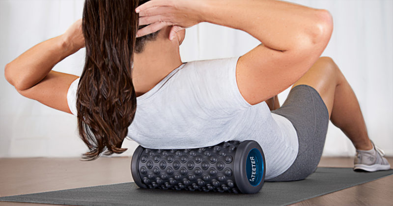 Teeter Massage Foam Roller In Use