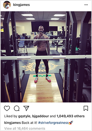 Lebron James Instagram