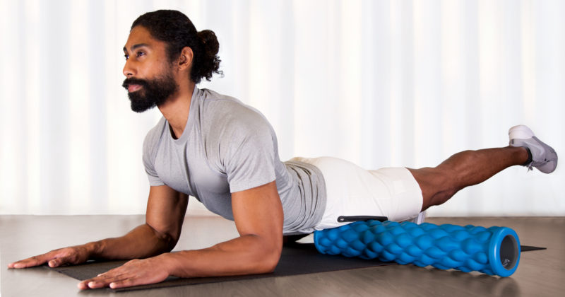 Teeter Massage Foam Roller In Use