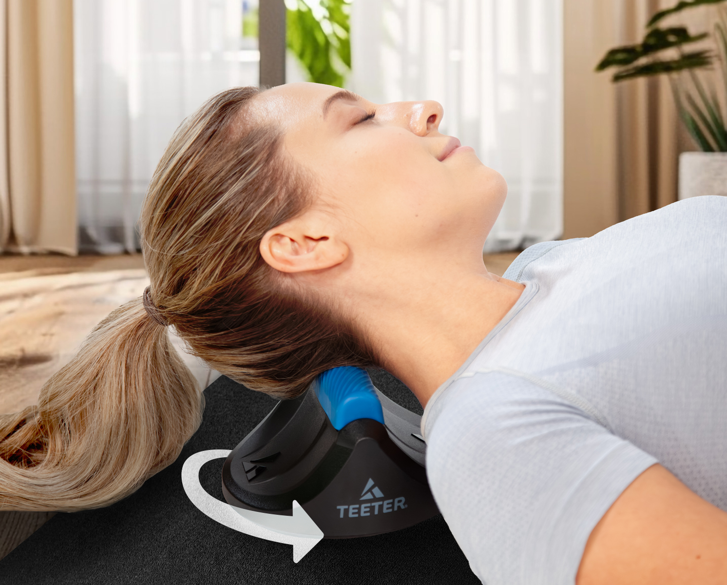 Close up of Neck Restore Turning on floor