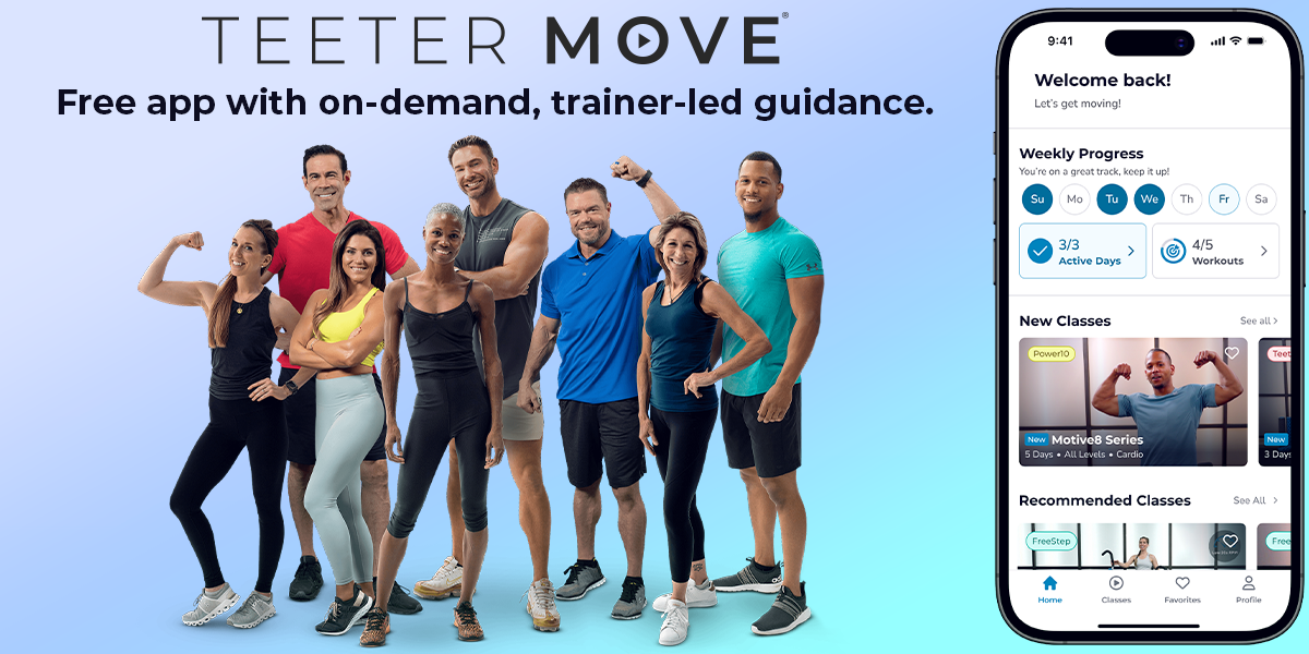 Teeter Move - Free app with on demand, trainer-led guidance.