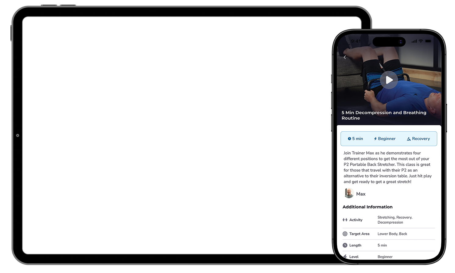 Teeter Move App on Phone and Tablet